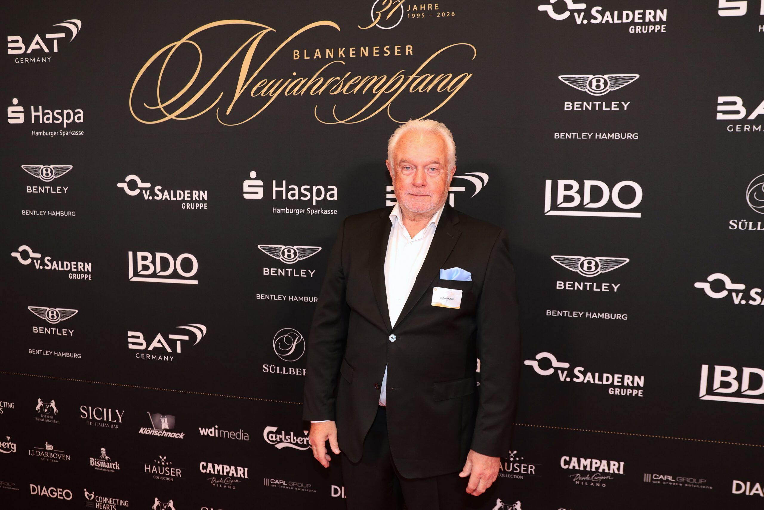 Wolfgang Kubicki beim Blankeneser Neujahrsempfang 2026 auf dem Süllberg in Hamburg-Blankenese.