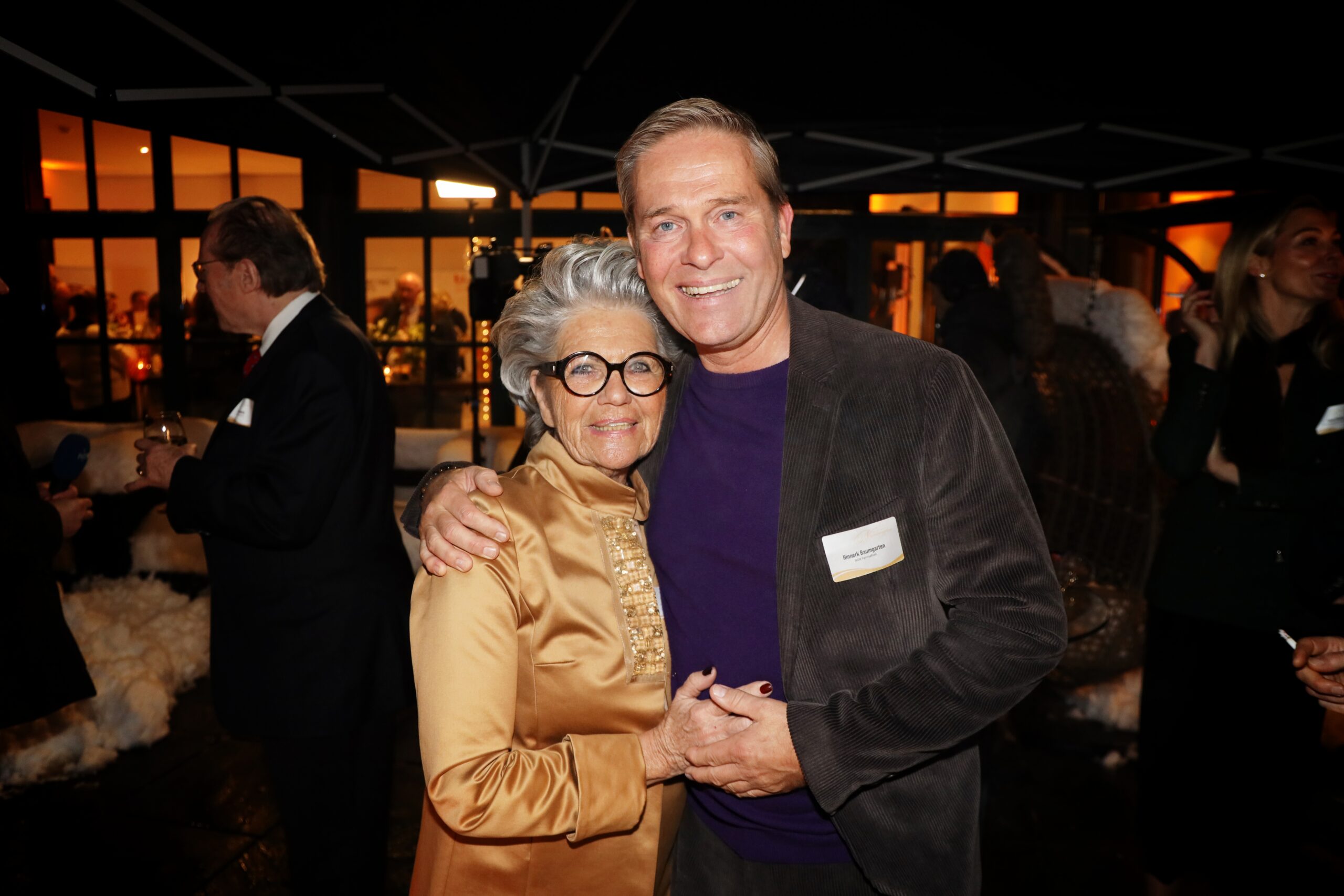 Hannelore Lay und Hinnerk Baumgarten beim Blankeneser Neujahrsempfang 2026 auf dem Süllberg in Hamburg-Blankenese.