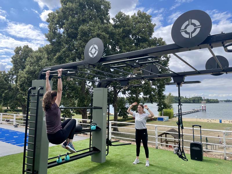 Mit Aspria fit im Freien