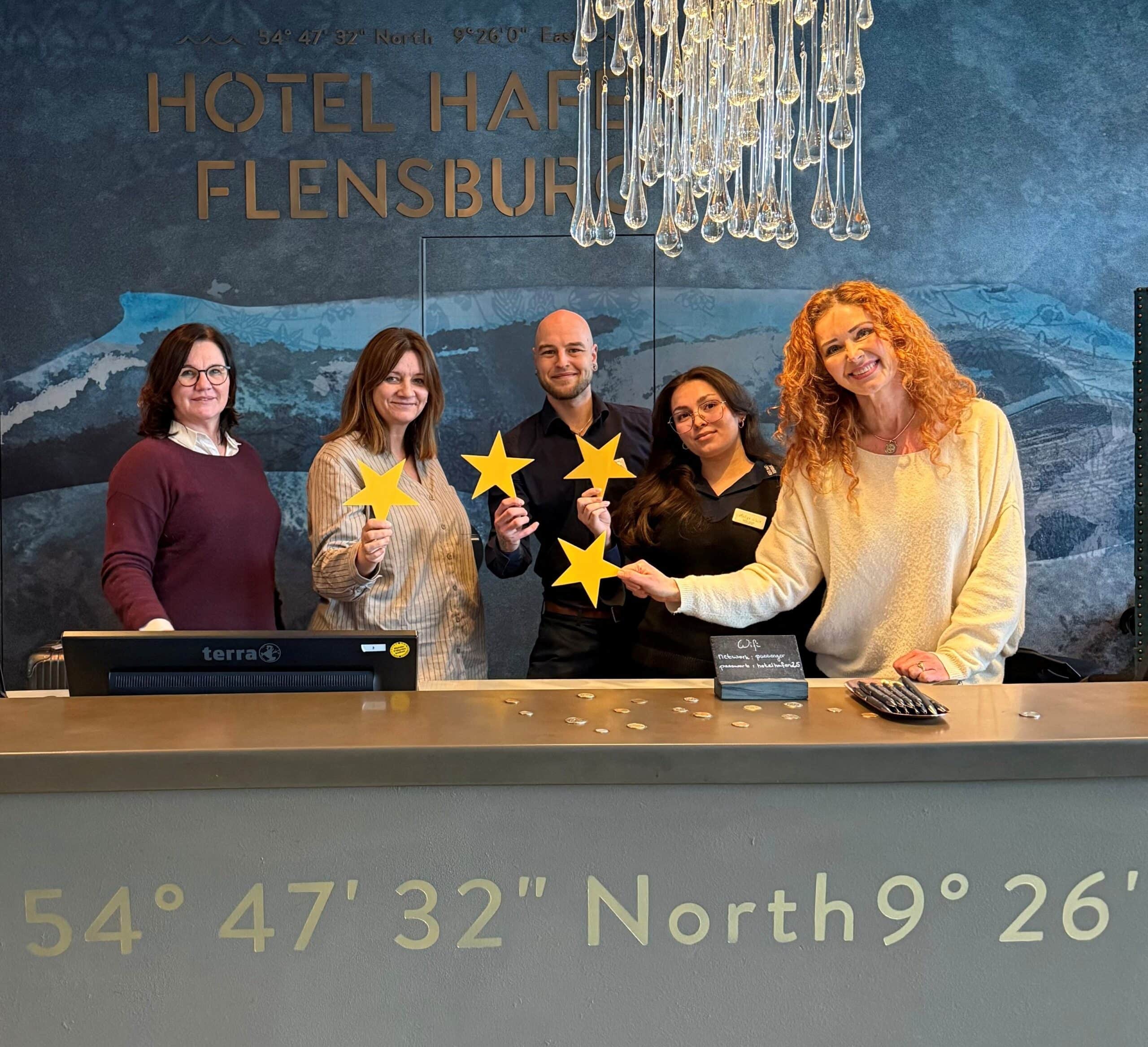 Hotel Hafen Flensburg erneut als 4-Sterne „First Class“ ausgezeichnet – perfekter Start ins Jubiläumsjahr